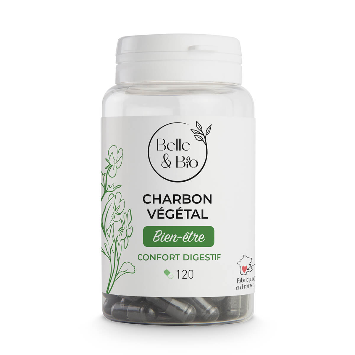 Charbon Végétal Activé (120 Gélules) - Digestion
