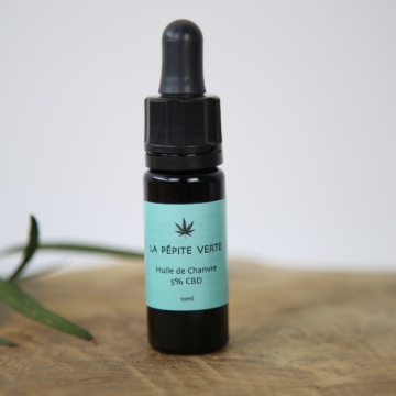 Huile de Chanvre 5% - CBD - 10 ml 